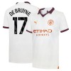 Nogometni Dres Manchester City Kevin De Bruyne 17 Gostujući 23/24